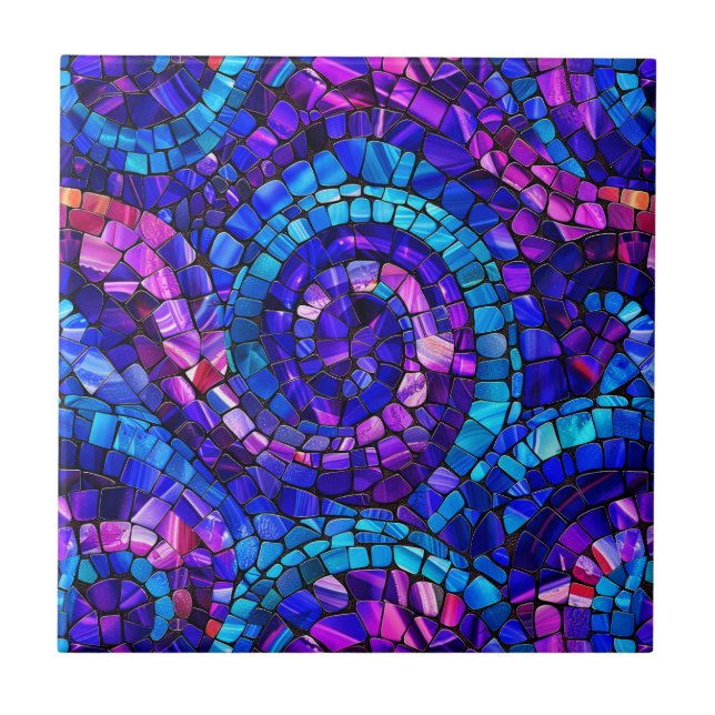 Gemstone Mosaic Ceramic Tile Kakelplatta (Framsidan)
