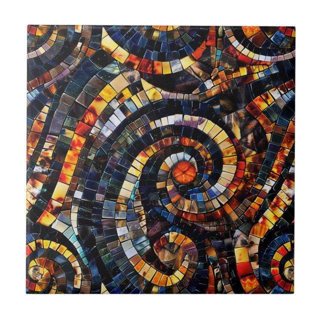 Gemstone Mosaic Ceramic Tile Kakelplatta (Framsidan)