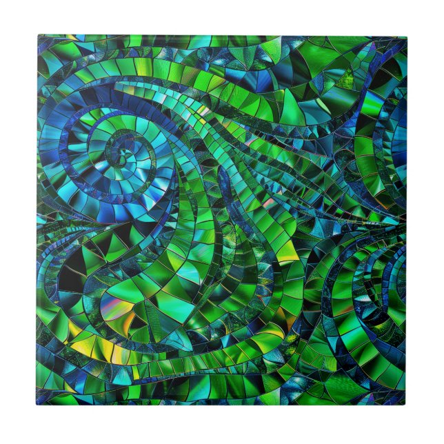 Gemstone Mosaic Ceramic Tile Kakelplatta (Framsidan)