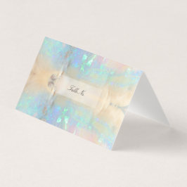 Gemstone Opal Crystal Gem Marble Bord Card Visitkort