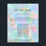 gemstone opal FAUX-härkomst Flygblad<br><div class="desc">skönhetssalon professionell makeup artist fluor</div>