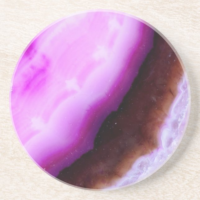 Gemstone Series - Agate in Lila Underlägg (Framsidan)