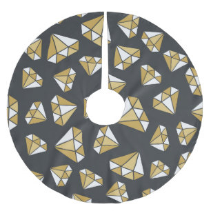 Gemstone ThMeed Vintage Seamless Mönster. Julgransmatta Borstad Polyester