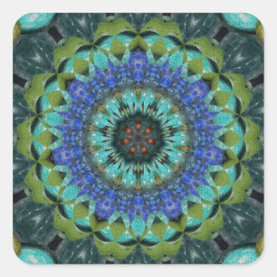 Gemstone Tiles Fyrkantigt Klistermärke