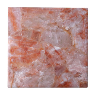 Gemstone-utskrift för rosa ros Quartz Kakelplatta