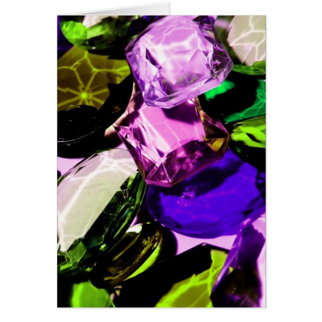 gemstoneabstrakt hälsningskort (Framsidan)