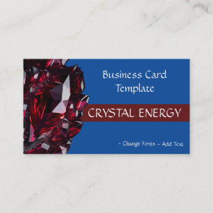 Gemstones Healing Ruby Crystal Visitkort