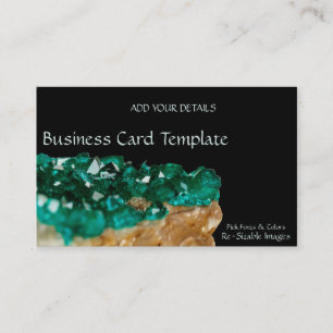 Gemstones Mineral Stone Sten Emerald Visitkort