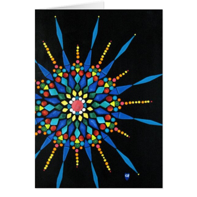 Gemstones Mosaic Mönster, Ditt meddelande, kort (Framsidan)