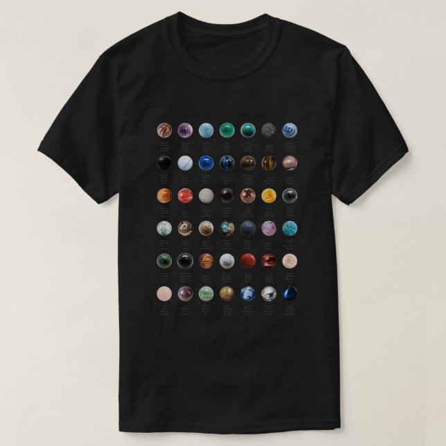 Gemstones och Crystals T Shirt (Design framsida)