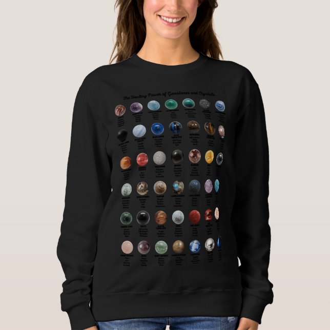Gemstones och Crystals T Shirt (Framsida)