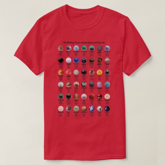 Gemstones och Crystals T Shirt (Design framsida)