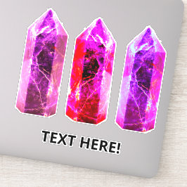 Gemstones som Crystals Klistermärken