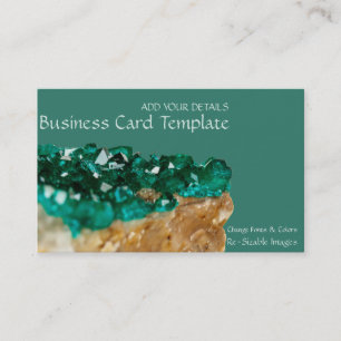 Gemstones Sten Stone Emerald Visitkort
