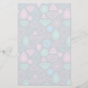 Gemstonesymbolsmönster Brevpapper