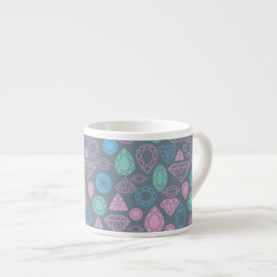 Gemstonesymbolsmönster Espressomugg