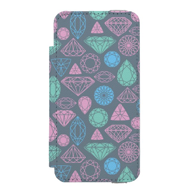 Gemstonesymbolsmönster Incipio iPhone Wallet Skal (Folio Framsidan)