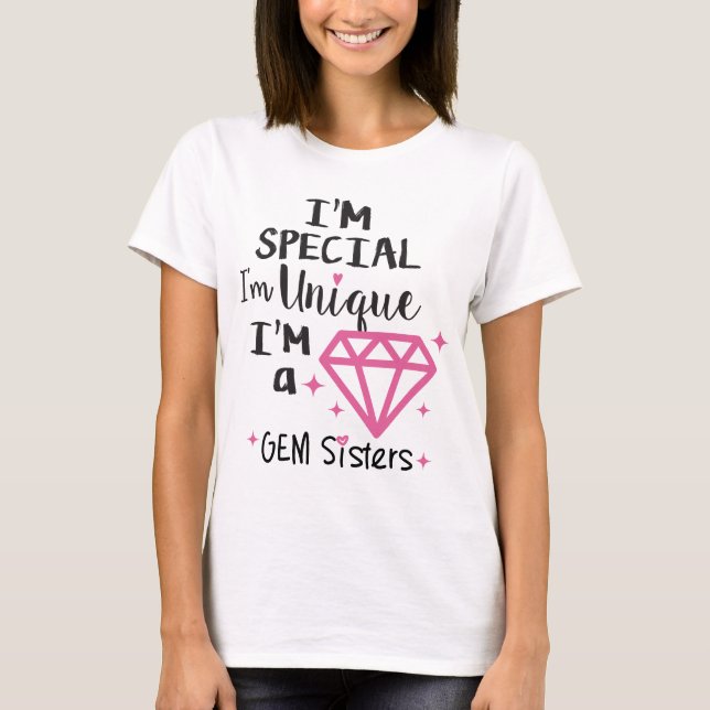 GEMsystrar - I-förmiddag en GEMT-tröja T-shirt (Framsida)