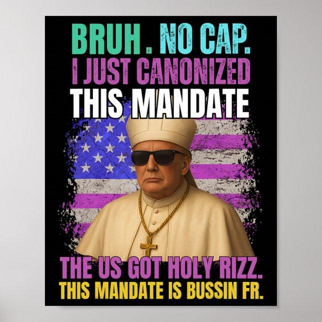 Gen A Slang Trump som Vatikankyrkan Republica Poster (Framsidan)