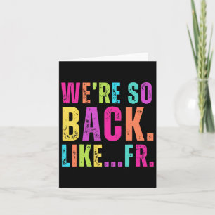 Gen Alpha Slang Gen Z Back to school 2025 Lärare Kort