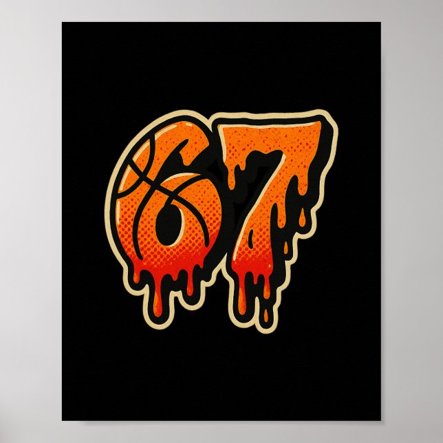 Gen Alpha Slang Kids 67 Sketll Glass Ström Six  Poster (Framsidan)