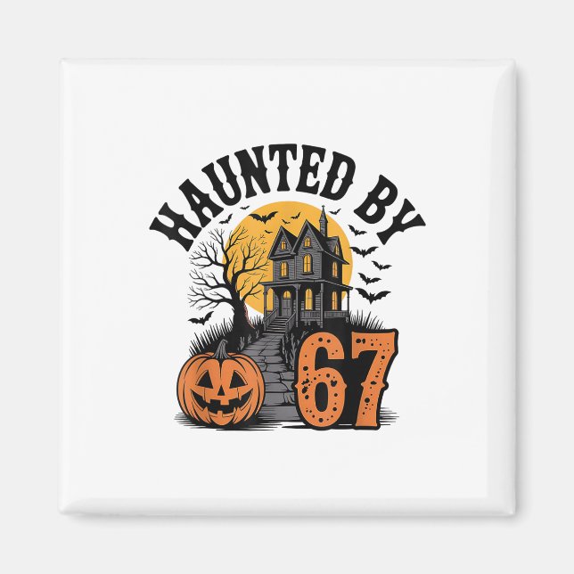 Gen Alpha Z 67 Meme Six Seven 6-7 Funny Internet J Magnet (Framsidan)