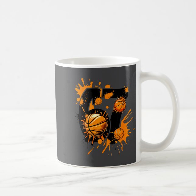 Gen Basket Six Slang Alpha 67 67 Nummer Sju  Kaffemugg (Höger)