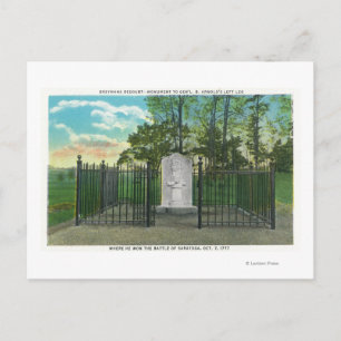 Gen Benedict Arnolds vänstra ben-monument Vykort