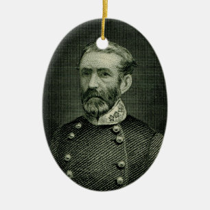 Gen. Braxton Bragg Julgransprydnad Keramik