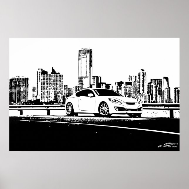 Gen Coupe City Scape Poster (Framsidan)