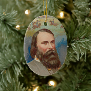 Gen. James Longstreet Julgransprydnad Keramik