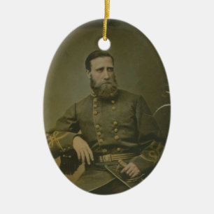 Gen. John Bell Huva Julgransprydnad Keramik