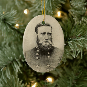 Gen. John Bell Huva Julgransprydnad Keramik