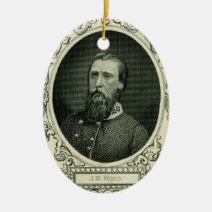 Gen. John Bell Huva Julgransprydnad Keramik