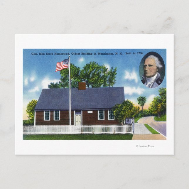 Gen John Stark Homestead Vykort (Framsida)