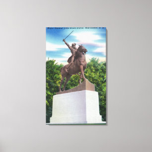 Gen John Stark Statue View Canvastryck