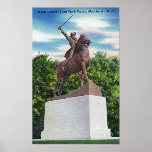 Gen John Stark Statue View Poster (Framsidan)