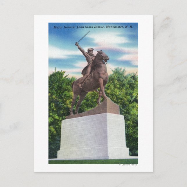 Gen John Stark Statue View Vykort (Framsida)