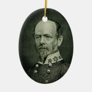 Gen Joseph E. Johnston Julgransprydnad Keramik
