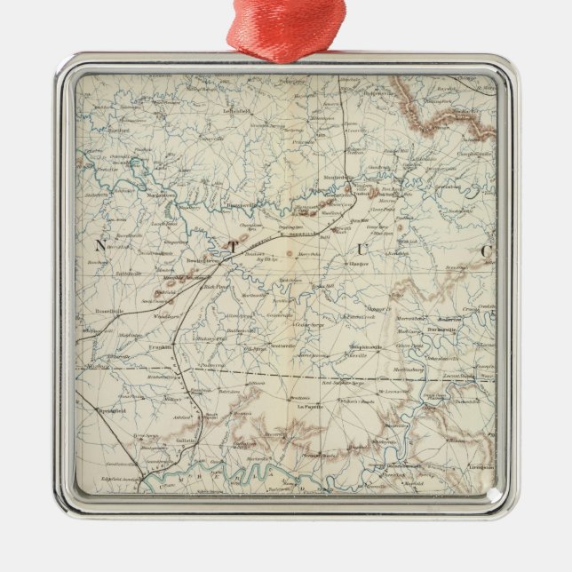 Gen karta XV Julgransprydnad Metall (Framsidan)