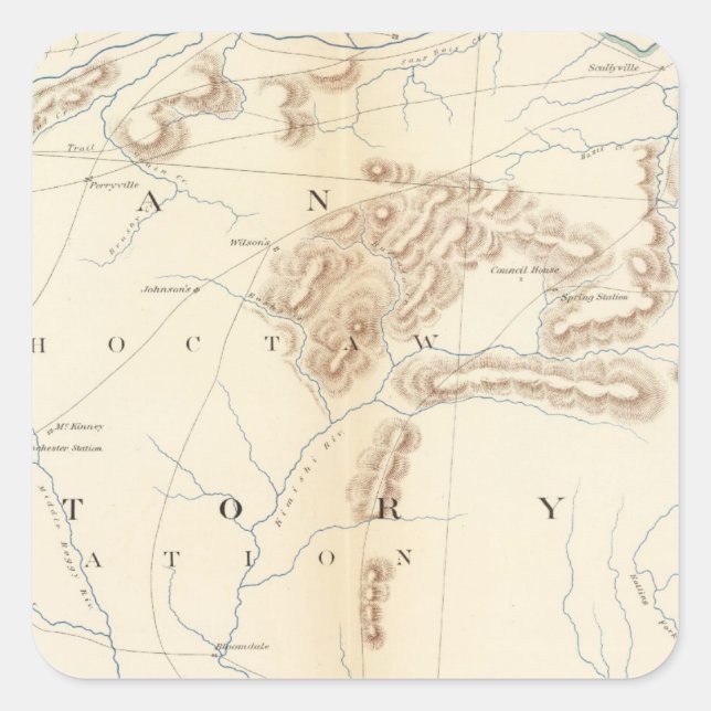 Gen karta XXIV Fyrkantigt Klistermärke (Framsida)