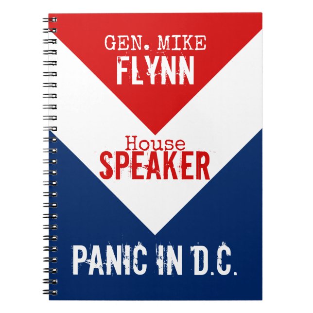Gen Mike Flynn Talare i House Panic i DC Anteckningsbok (Framsidan)