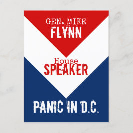 Gen Mike Flynn Talare i House Panic i DC Vykort