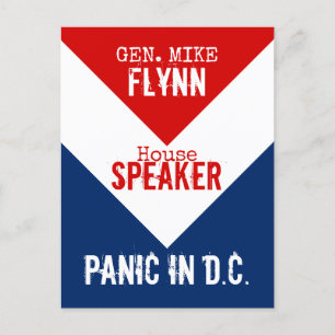 Gen Mike Flynn Talare i House Panic i DC Vykort