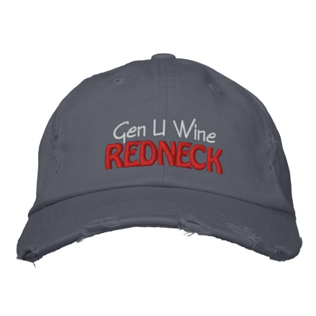 Gen U Vin REDNECK Broderad Keps (Framsida)