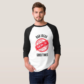 Gen X "Bad Ideas, Bra Times" Retro Shirt T