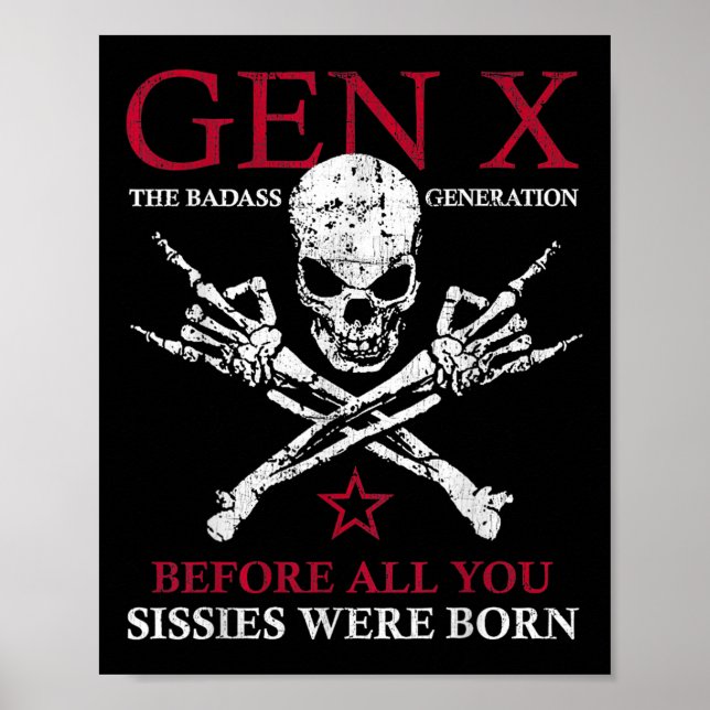 Gen X den onda Generation innan alla du sesserar o Poster (Framsidan)