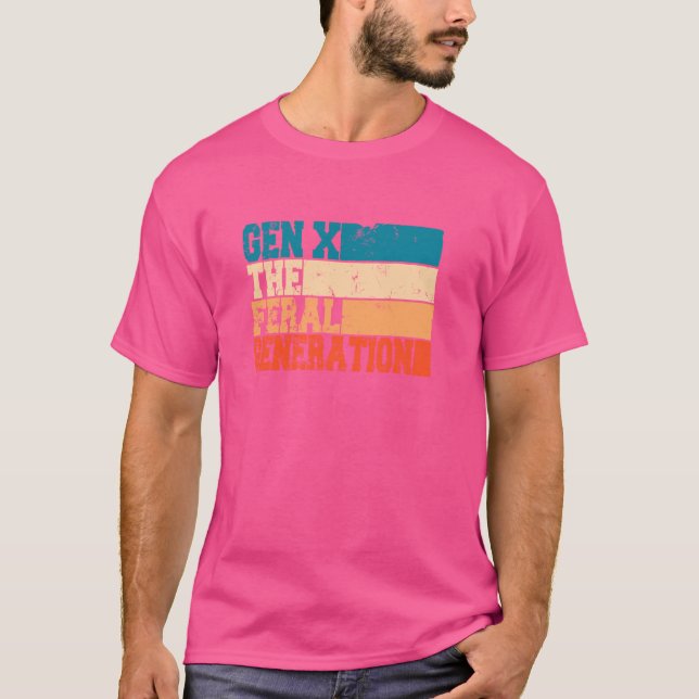 gen X den vildlevande generation T Shirt (Framsida)