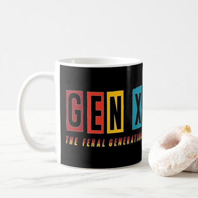 Gen X Feral Generation Kaffemugg (Med munk)