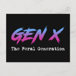 Gen X - Feral Generation Vykort